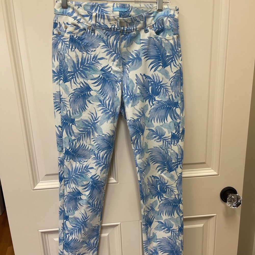 Leaf Denim Blue Pants